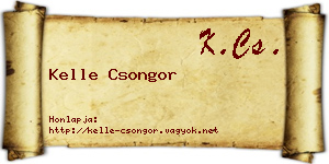 Kelle Csongor névjegykártya
